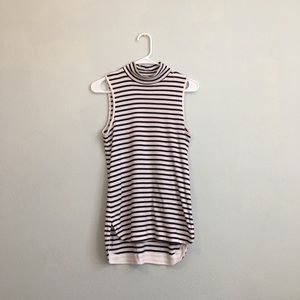 Striped Turtleneck Top
